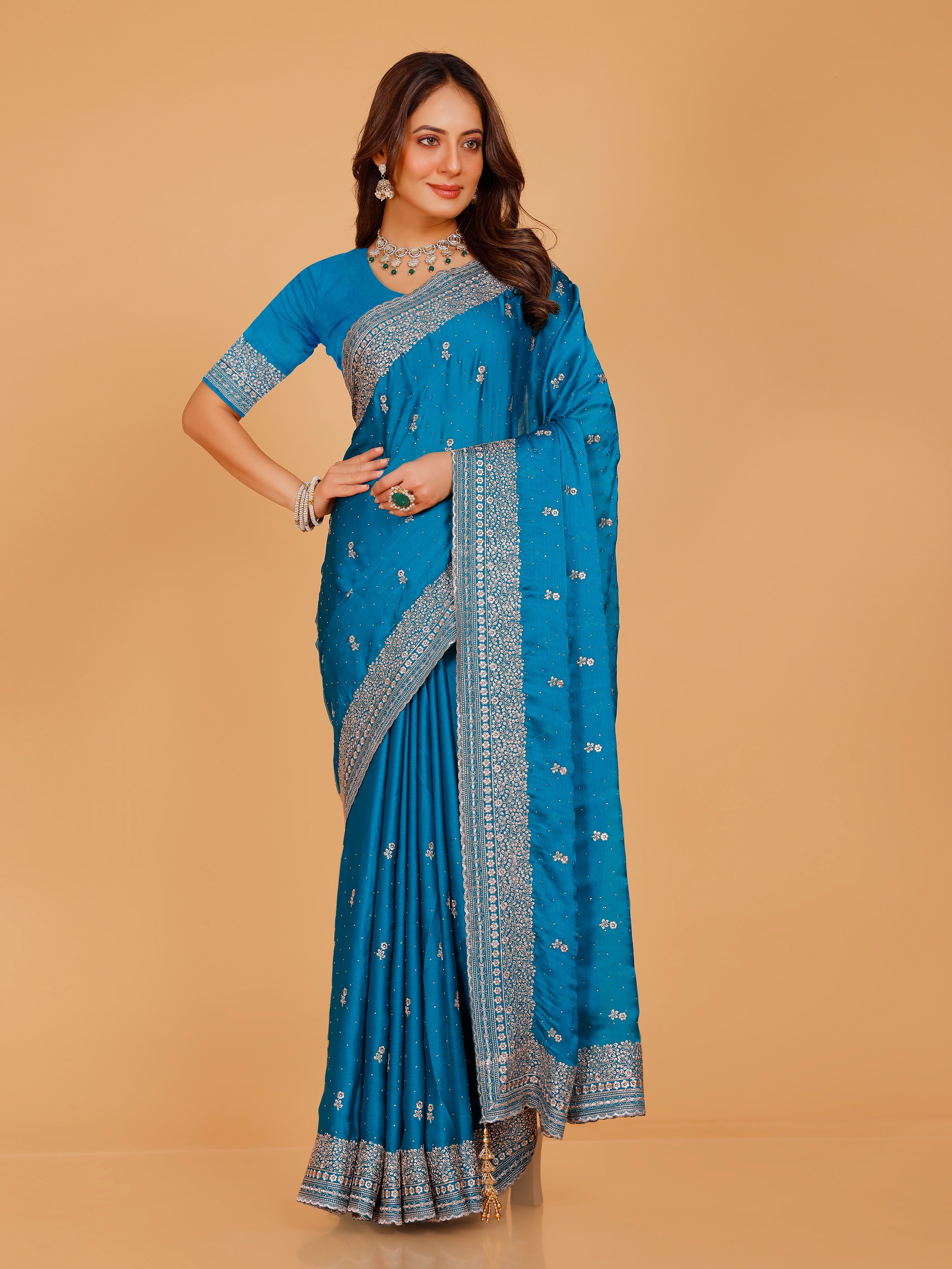 Aadhya Silk Embroidered Saree