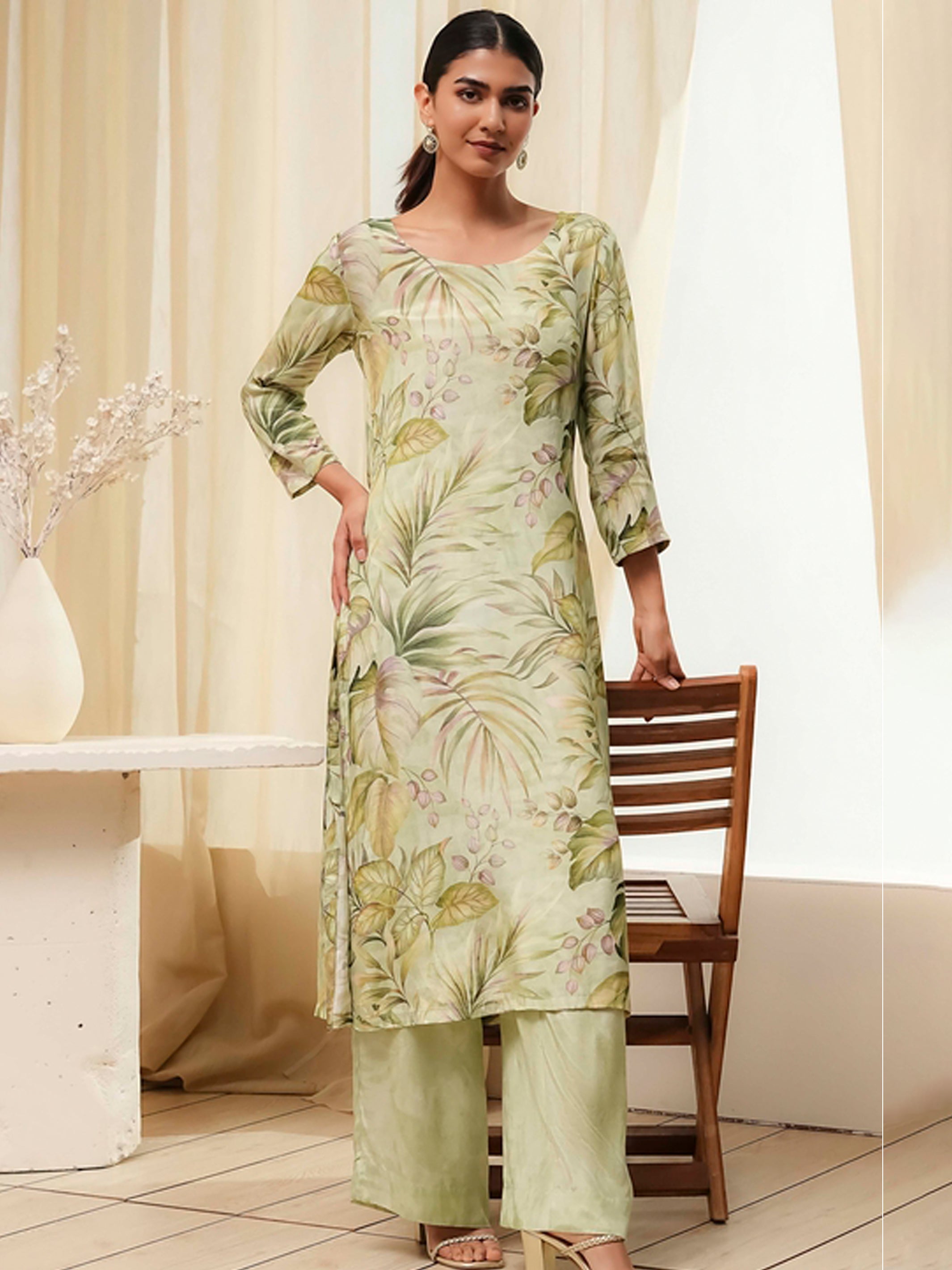Biba Kurti With Palazzo Pant