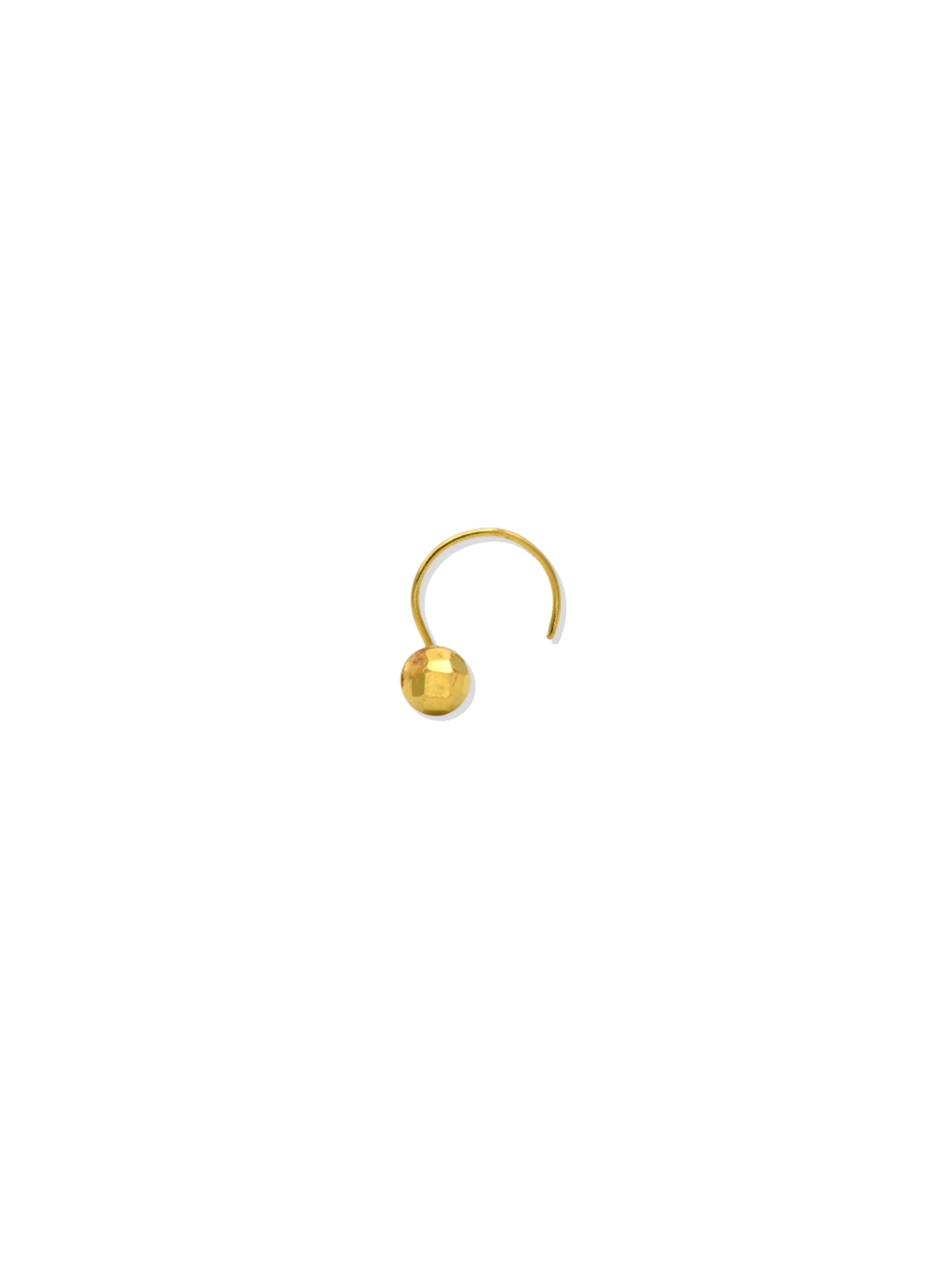 22ct Gold Top Nose Pin