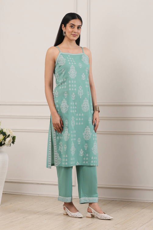 Biba Ladies Cotton Kurti with Pant