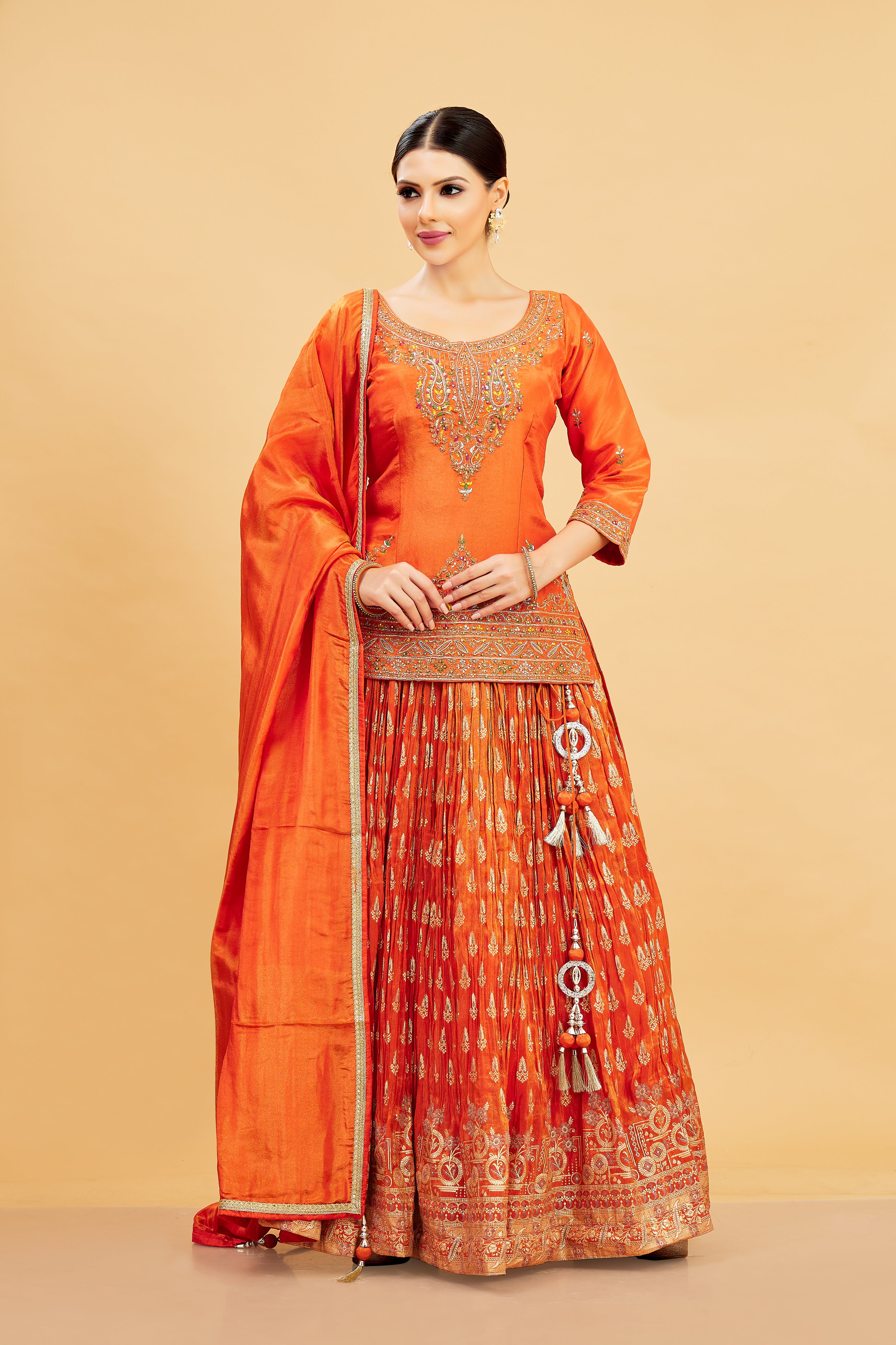 Emi Long Top Lehenga