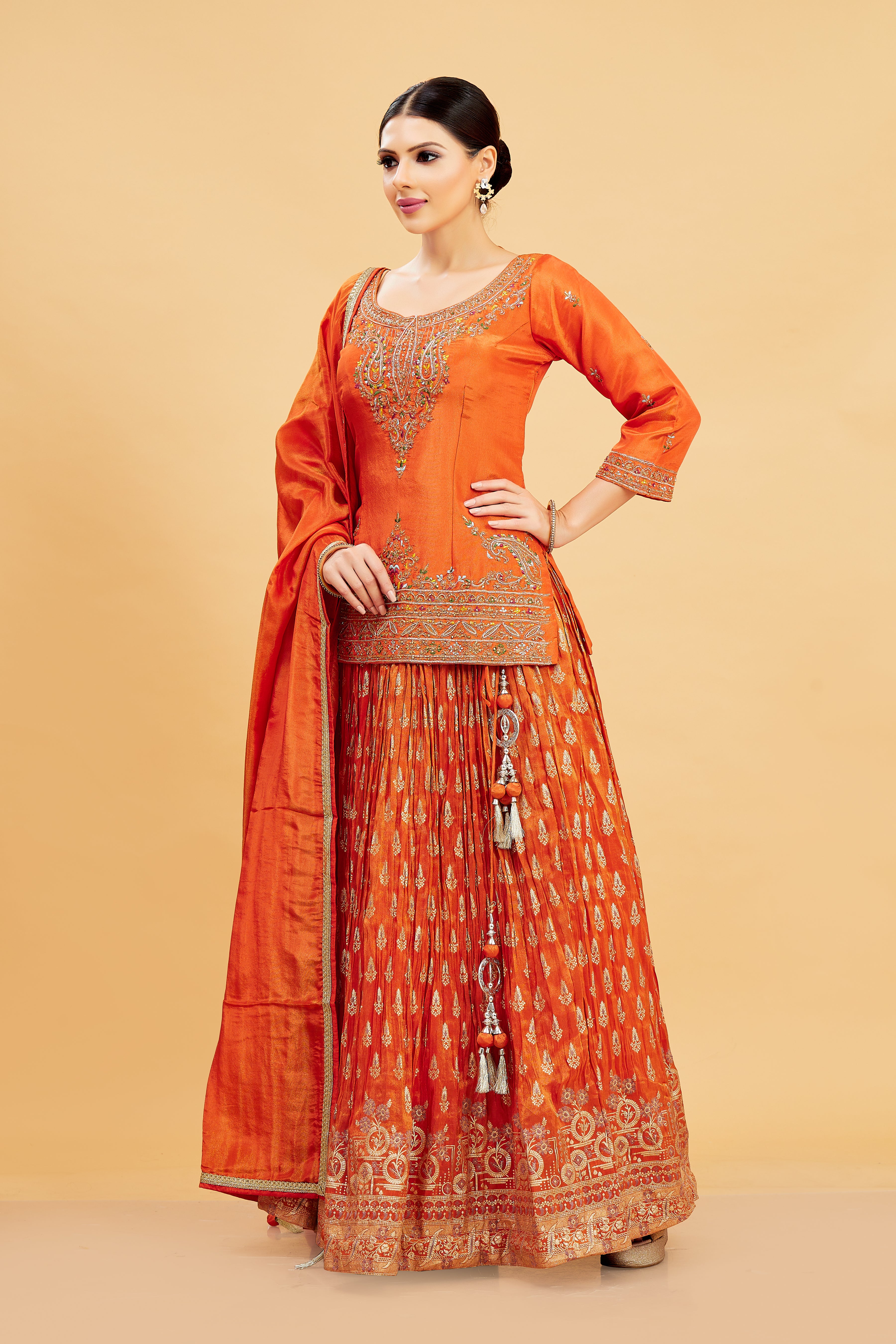 Emi Long Top Lehenga