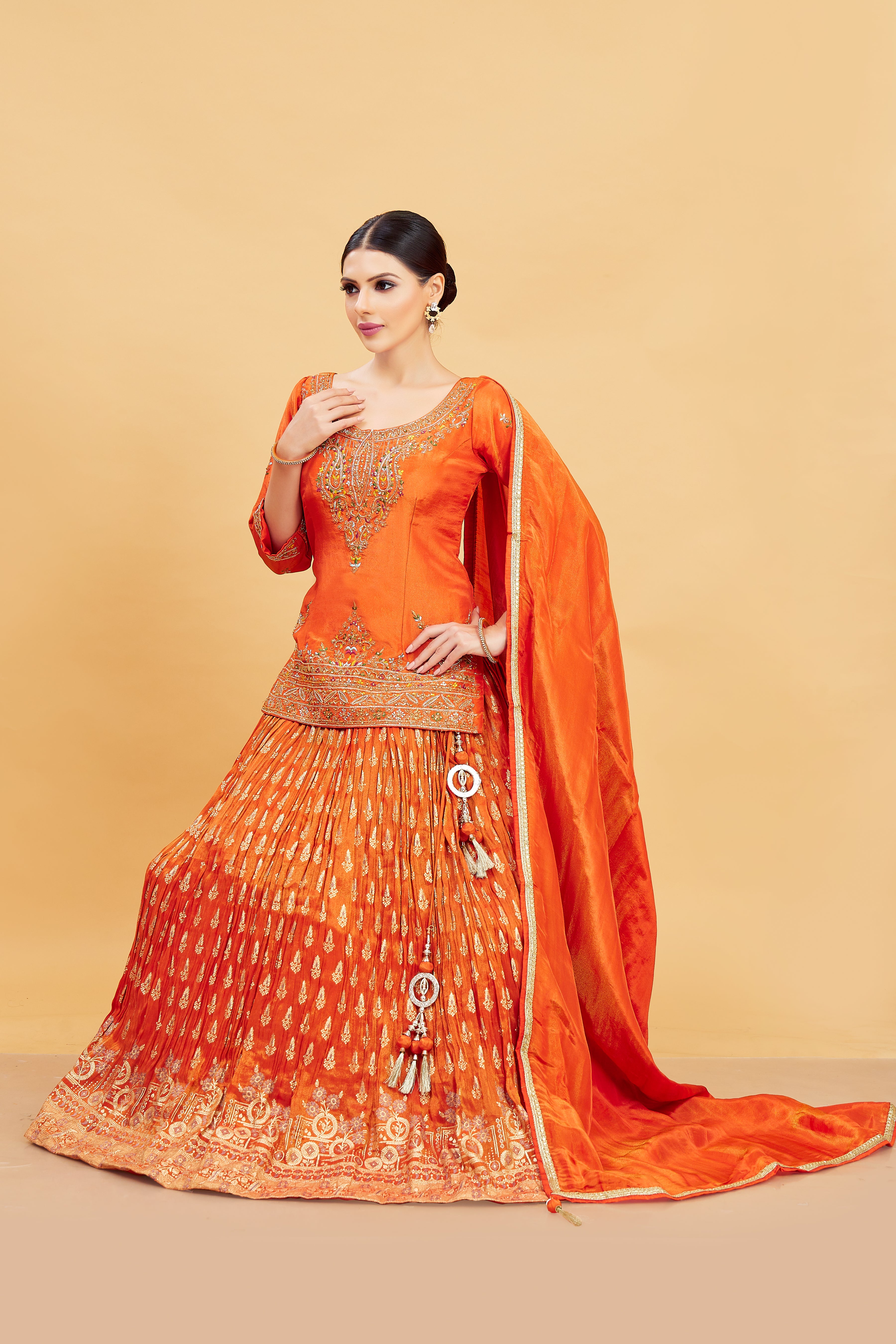 Emi Long Top Lehenga