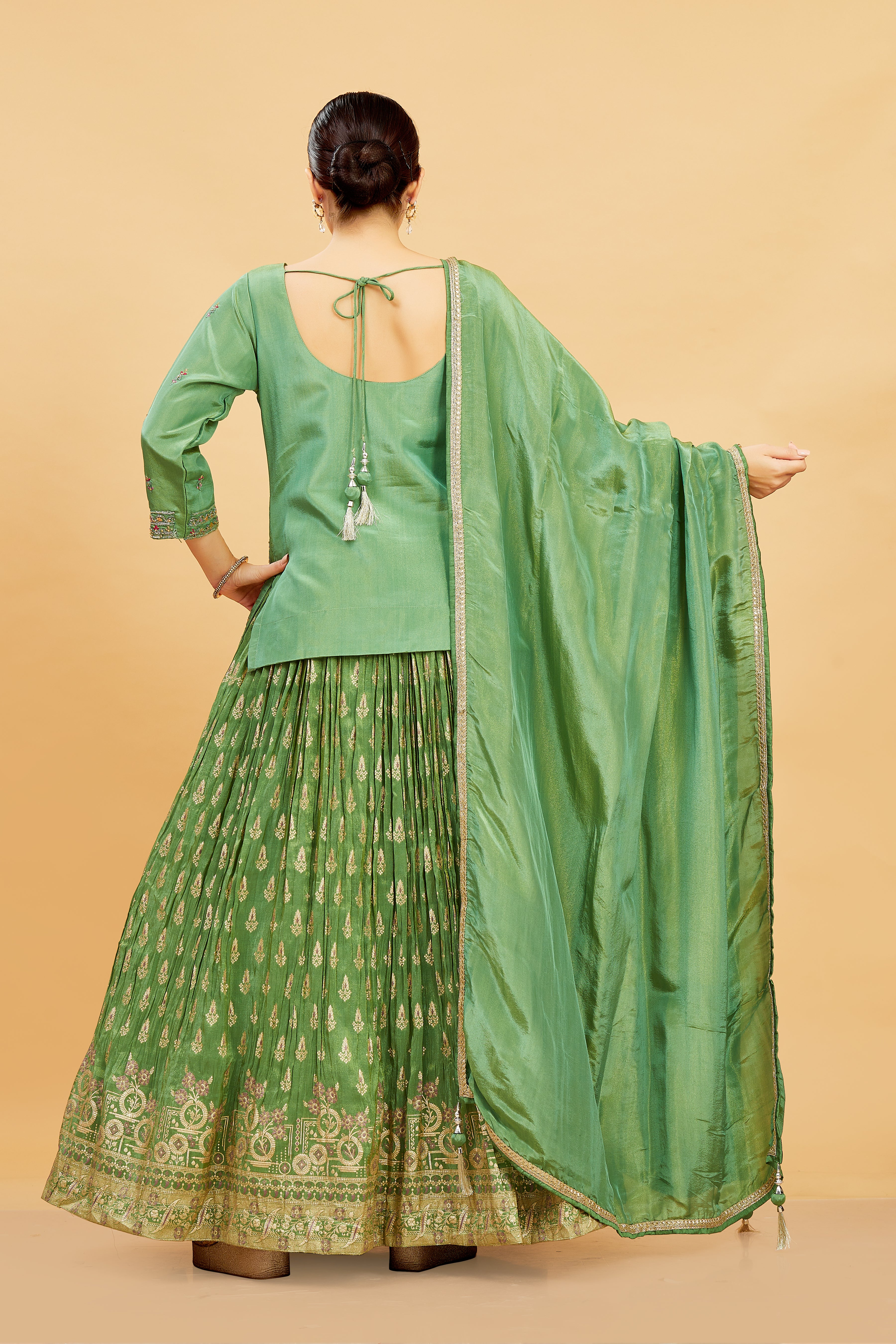 Emi Long Top Lehenga