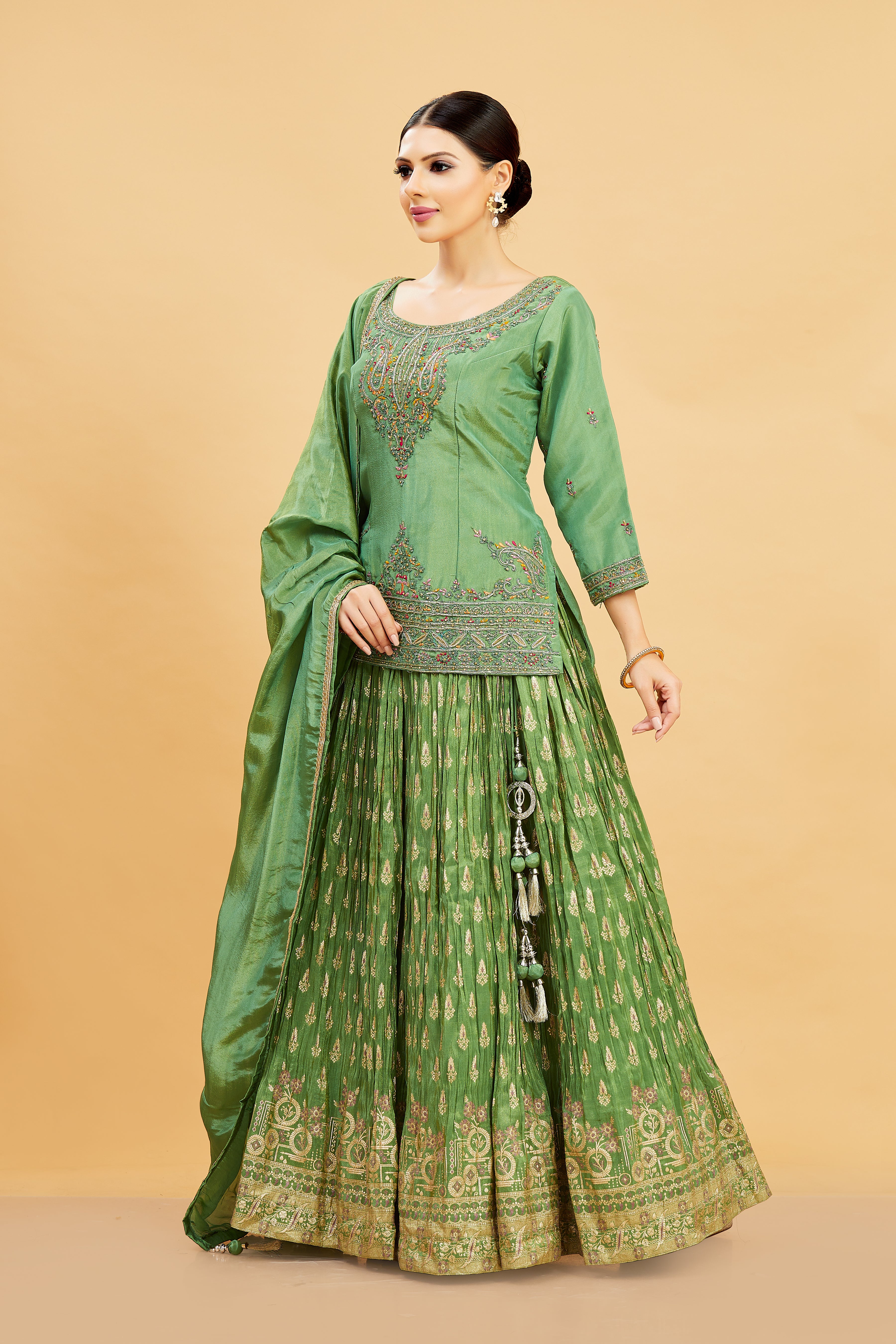 Emi Long Top Lehenga