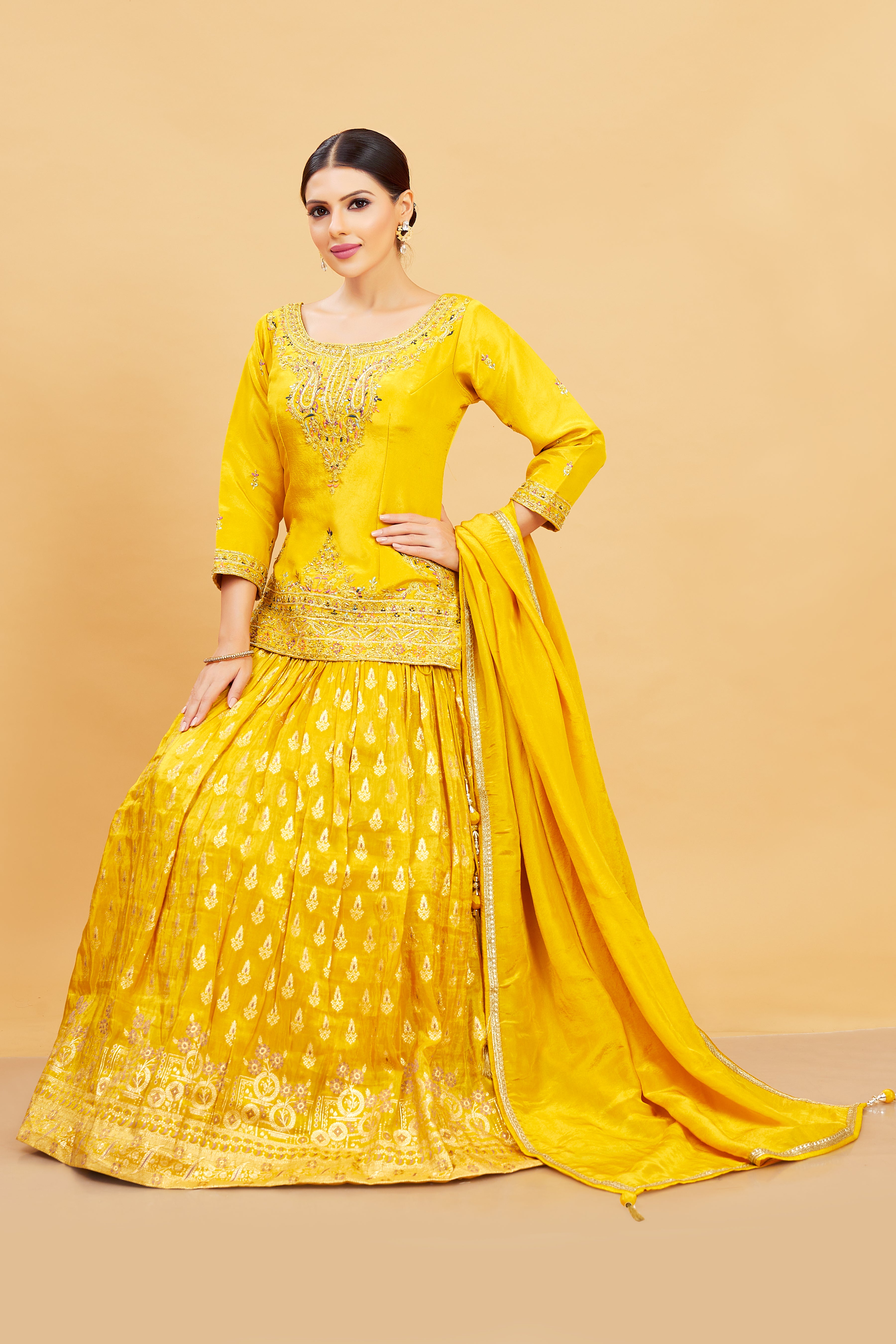 Emi Long Top Lehenga