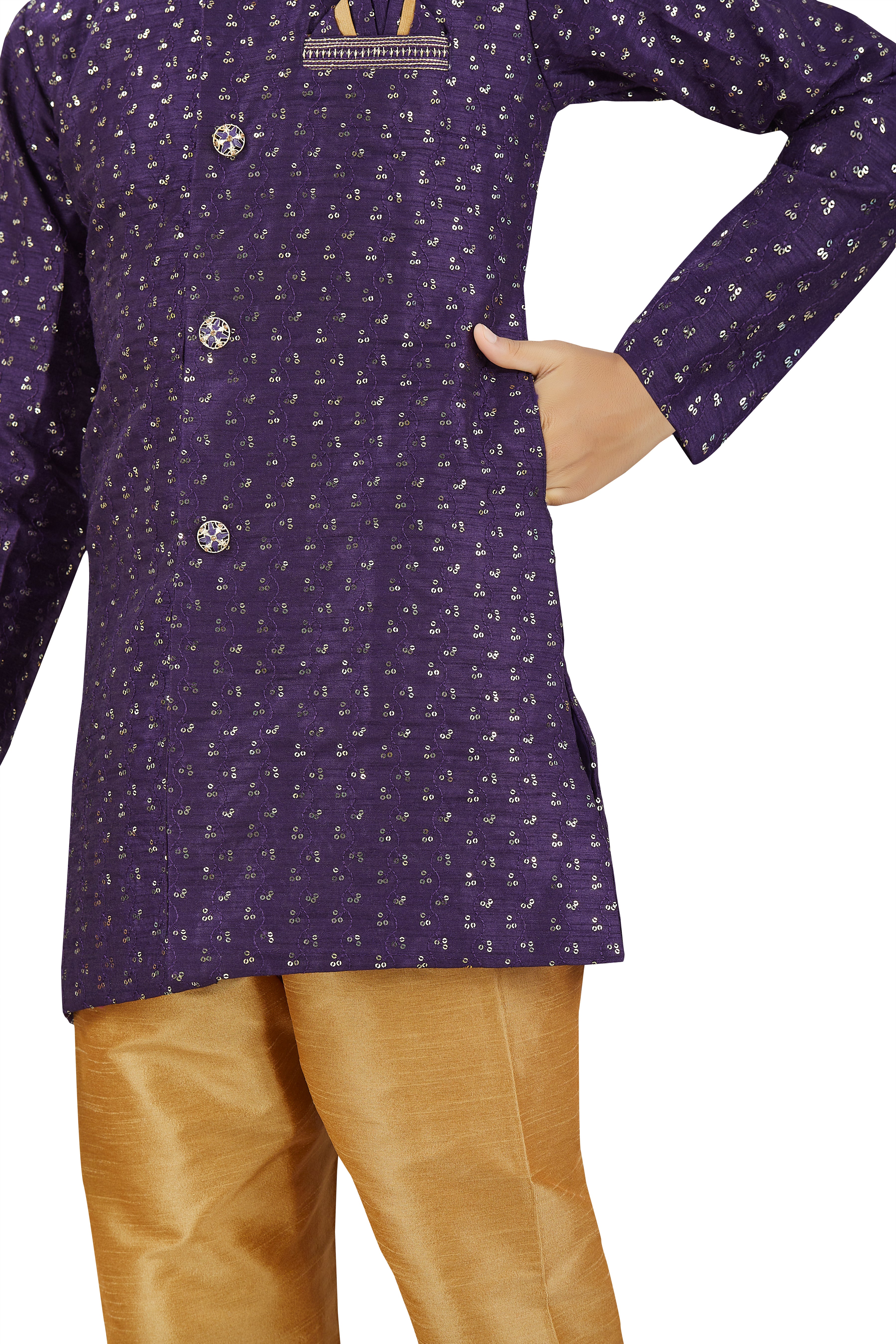 Boys Silk Kurta Set