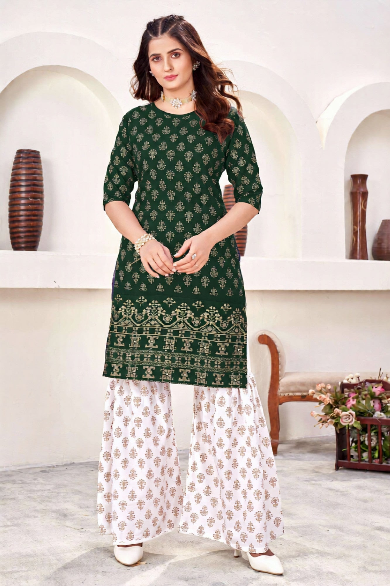 Kamya Kurti With Sharara Pant