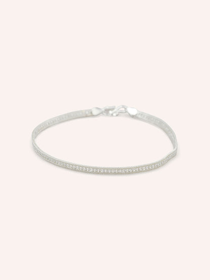 Sterling Silver Plain Bangle