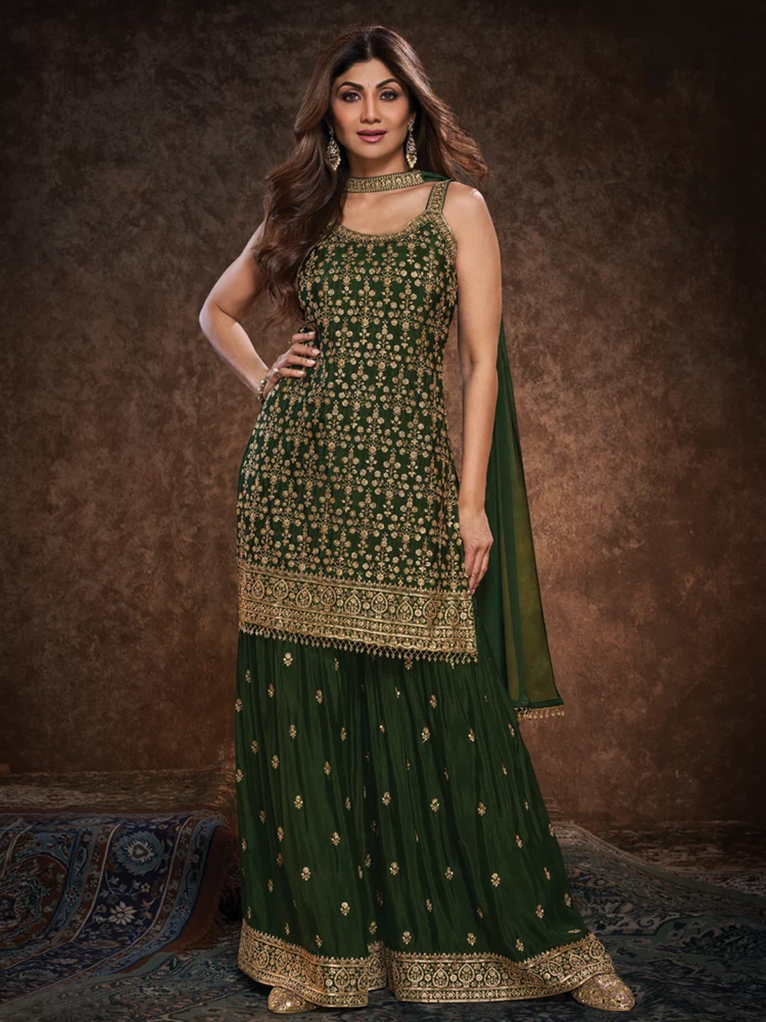 Udita Silk Gharara Set