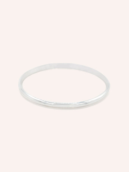 Sterling Silver Plain Bangle