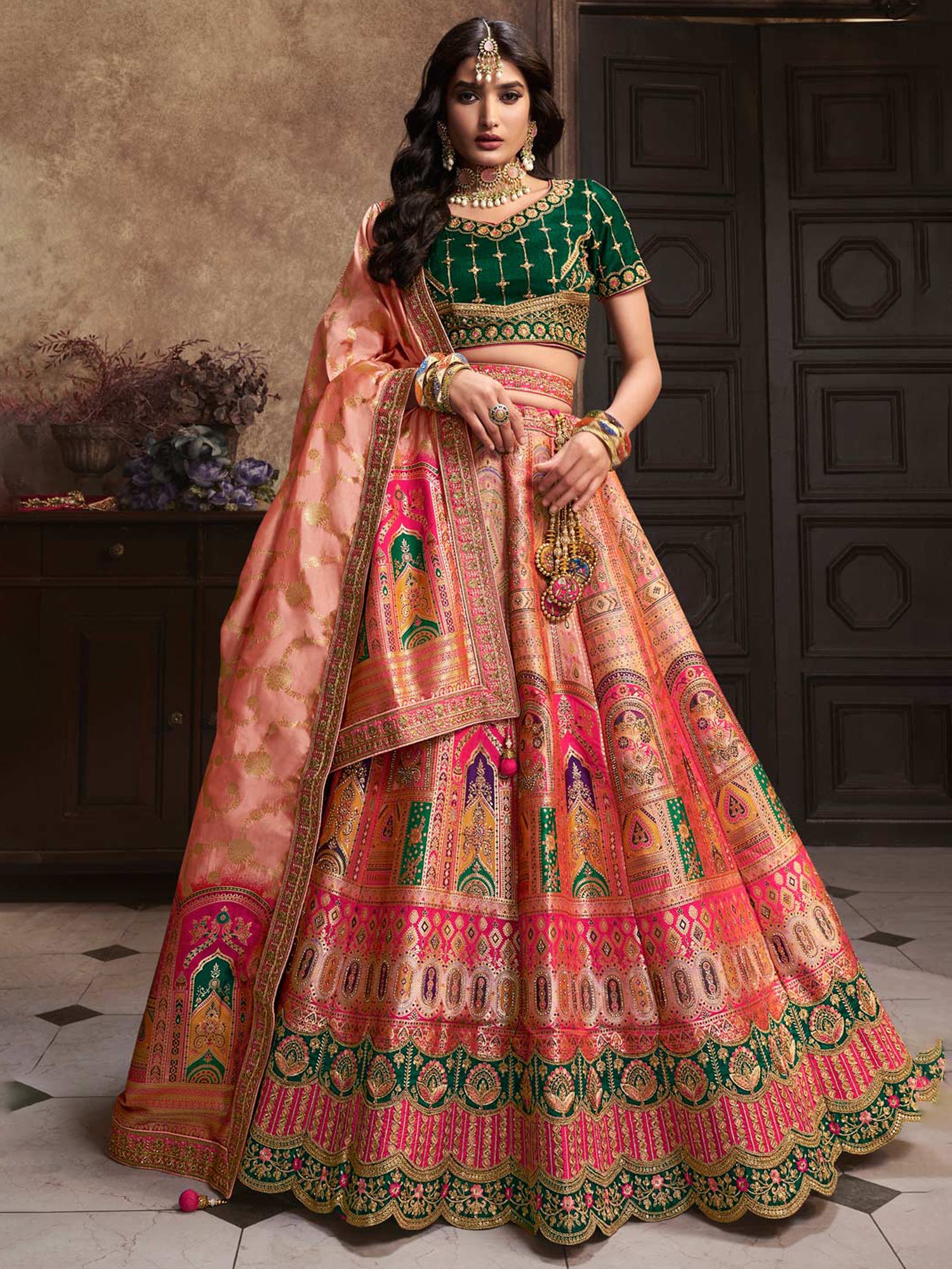 Virha Unstitched Lehenga Choli