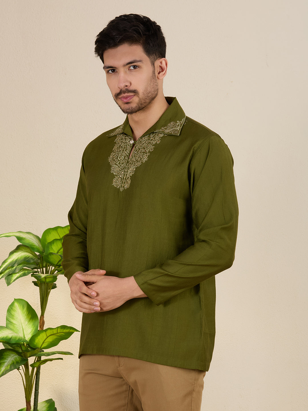 Mens Embroidered Kurta