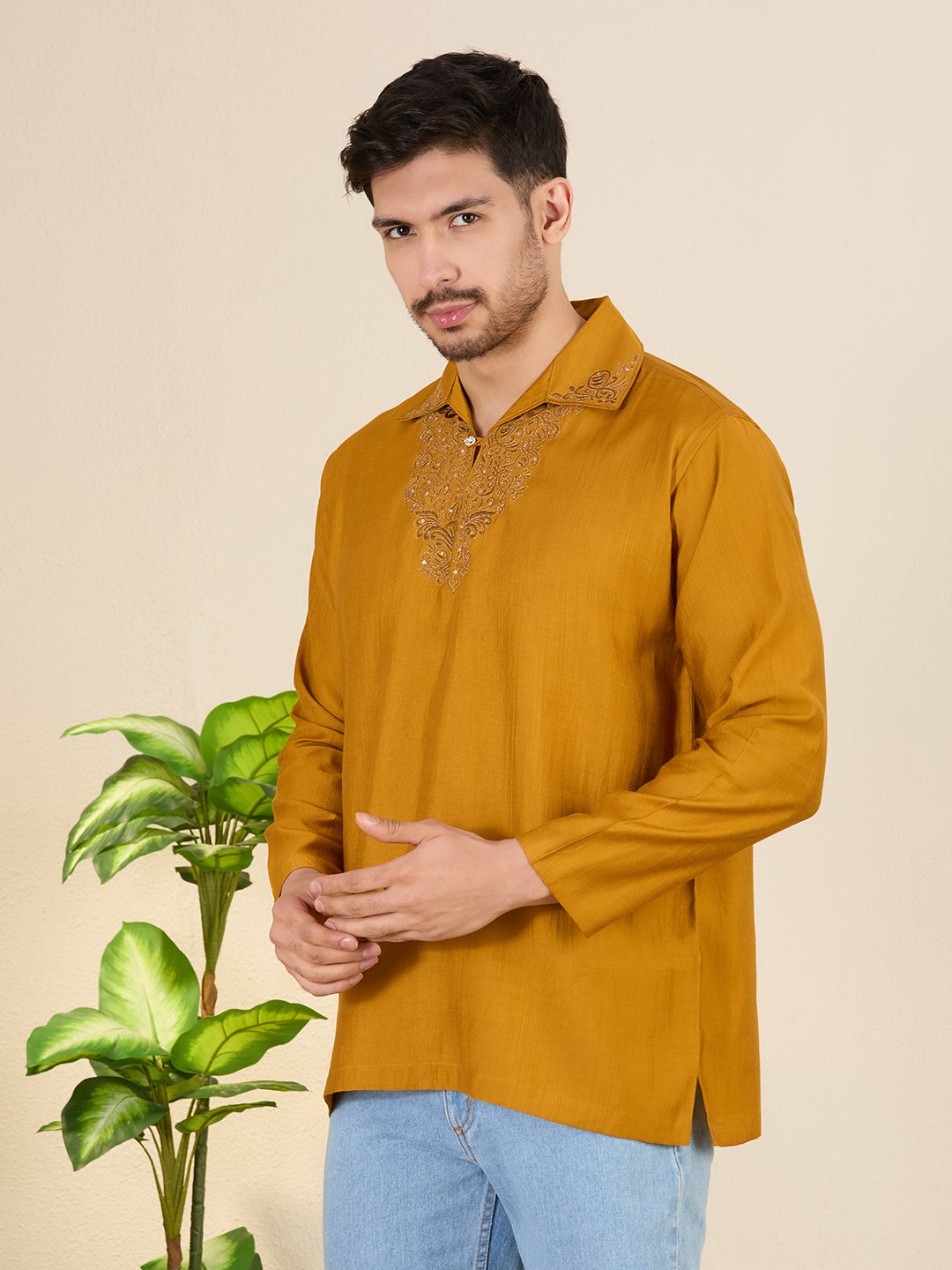 Mens Embroidered Kurta