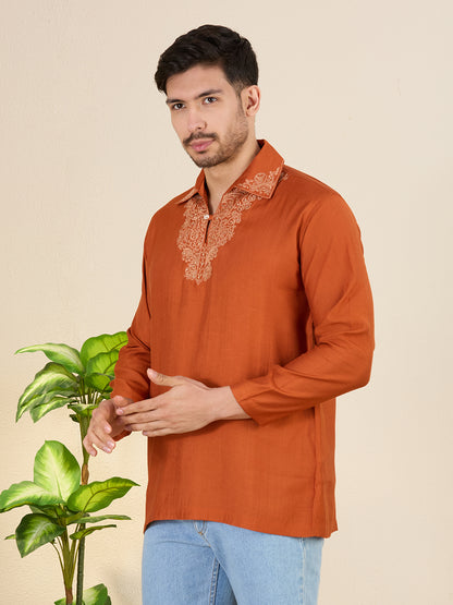 Mens Embroidered Kurta