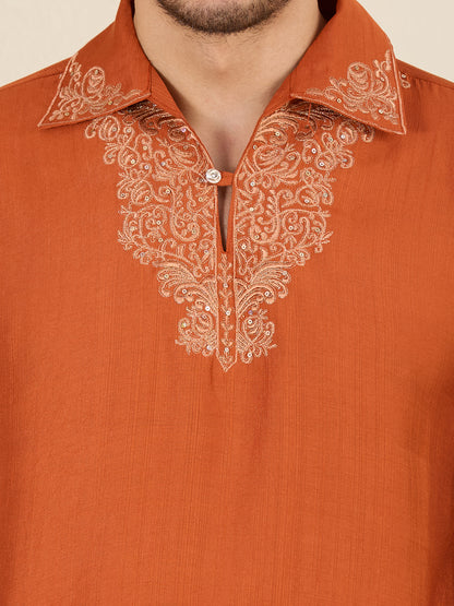 Mens Embroidered Kurta