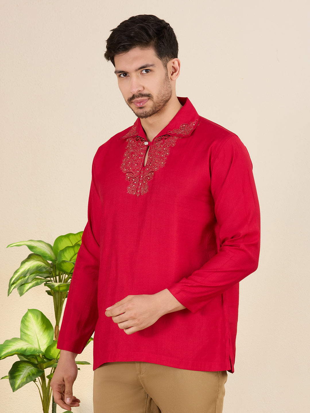 Mens Embroidered Kurta