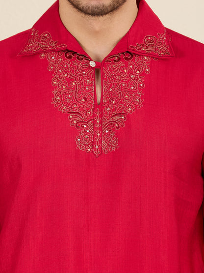 Mens Embroidered Kurta