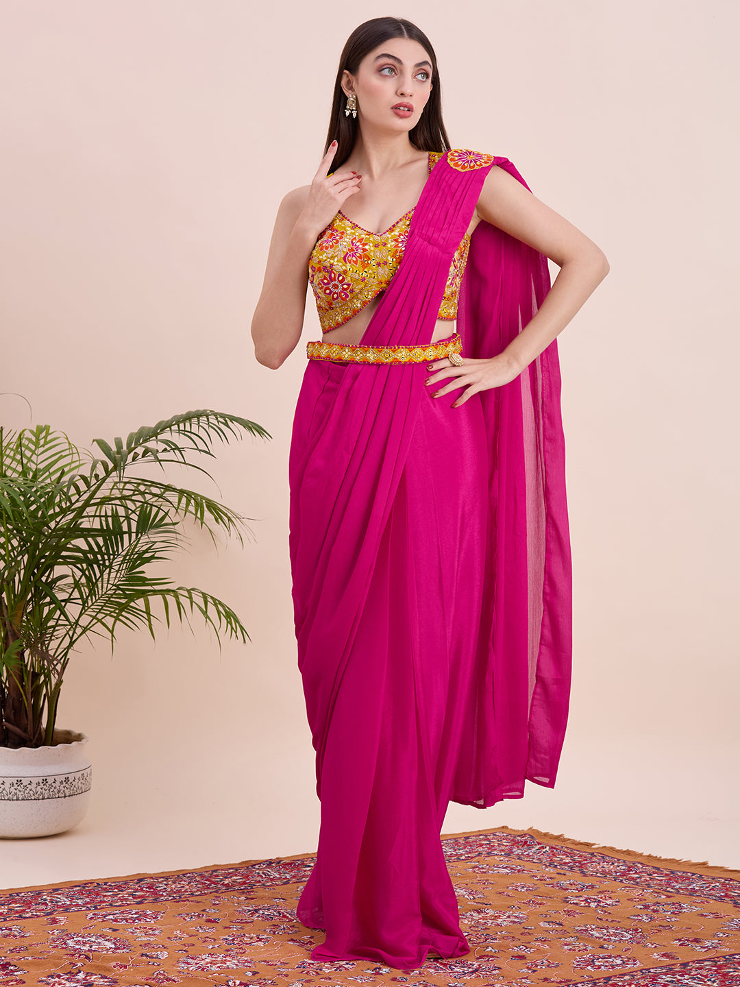 Hazel Ready To Wear Choli Saree