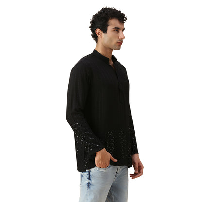 Amol Chikankari Short Kurta