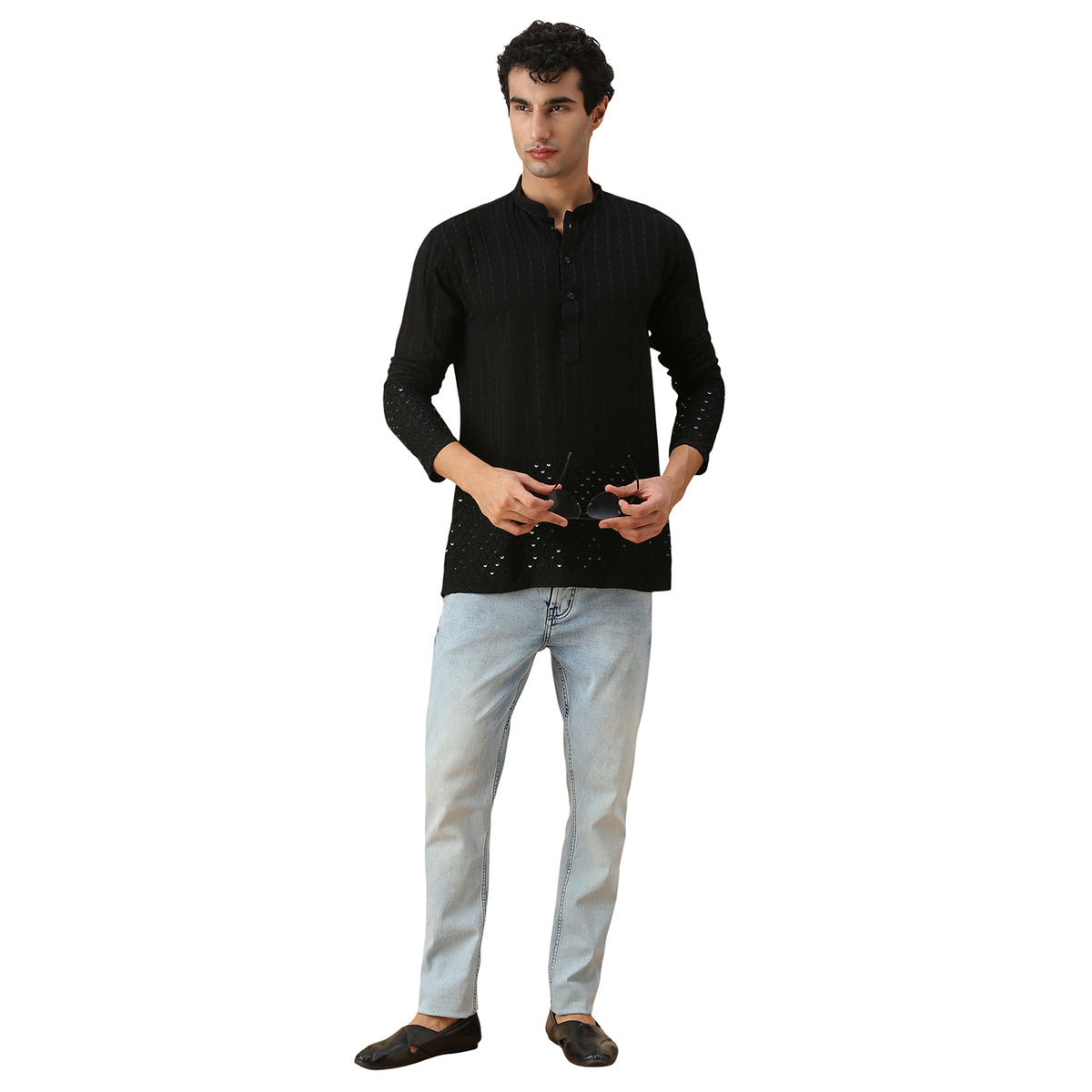 Amol Chikankari Short Kurta