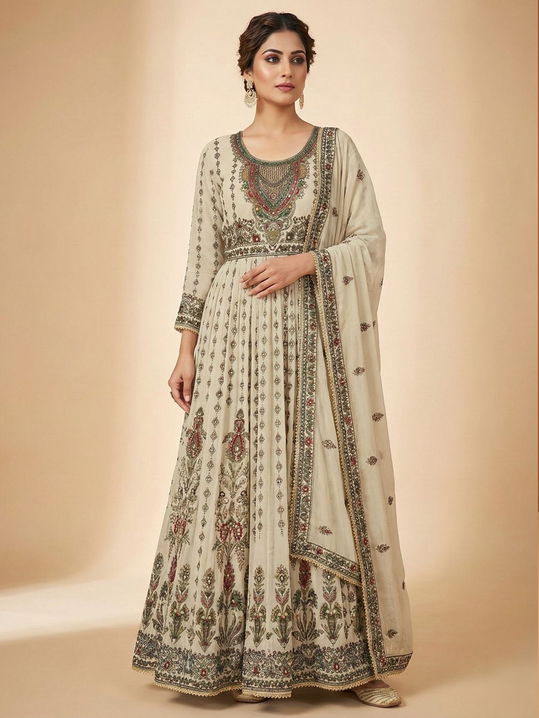 Aanya Silk Printed Gown