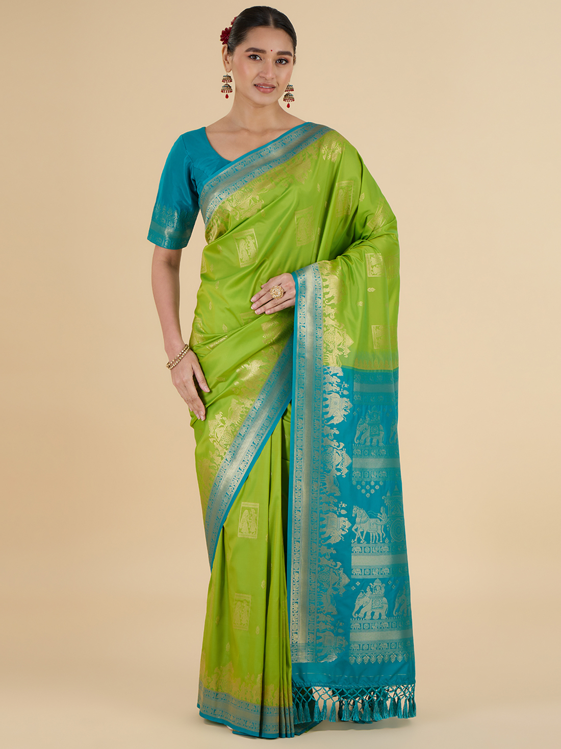 Aarohi Silk Embroidered Choli Saree