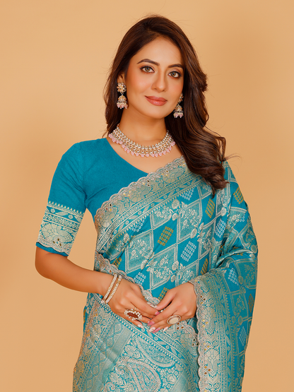 Kashvi Silk Zari Saree
