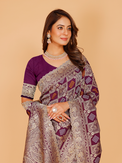 Kashvi Silk Zari Saree