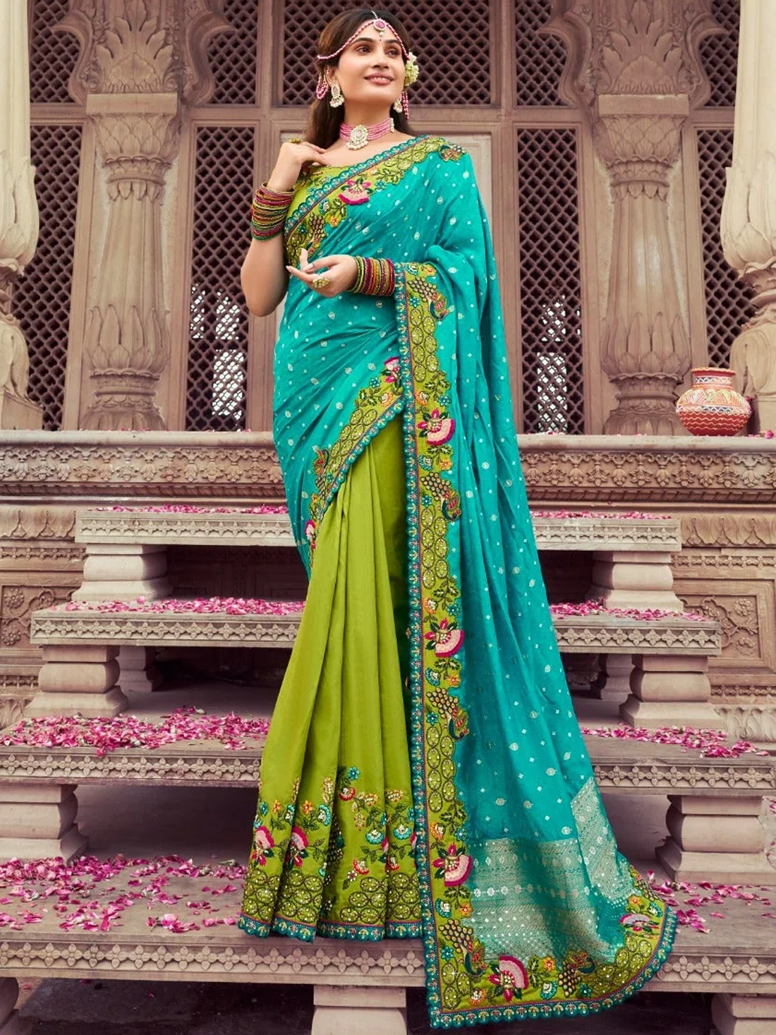 Nidhi Silk Stone Work Saree