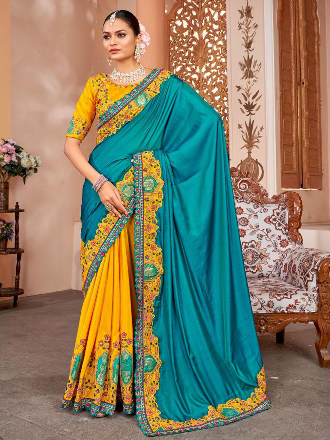 Anamika Silk Zari Saree
