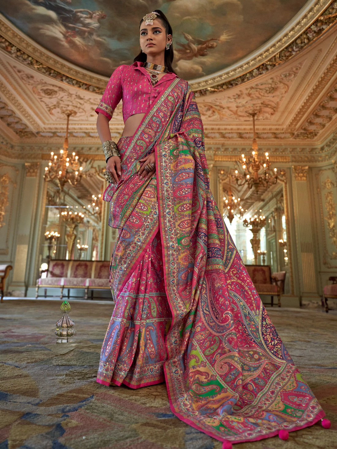 Mahira Silk Printed Saree