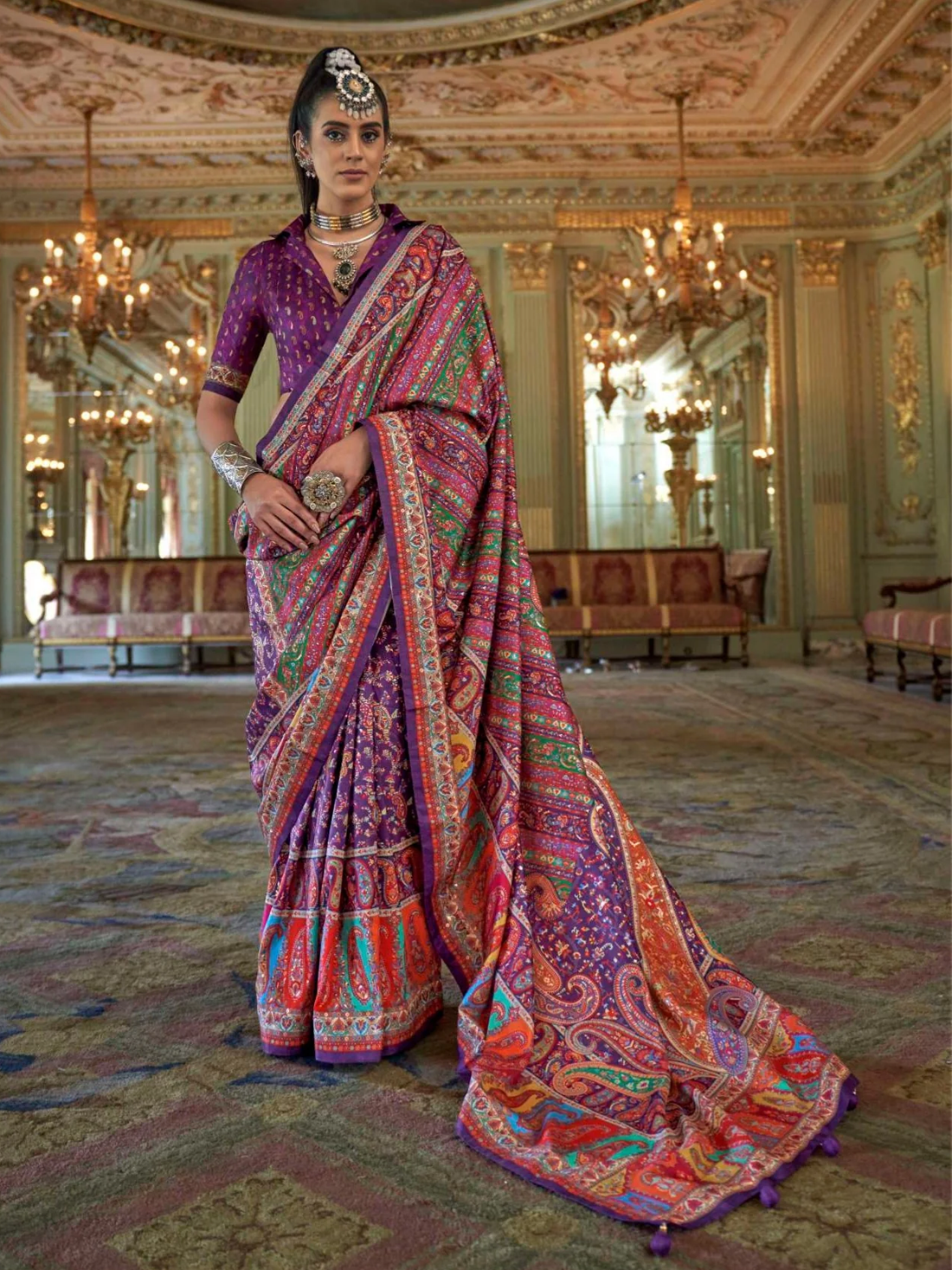 Mahira Silk Printed Saree