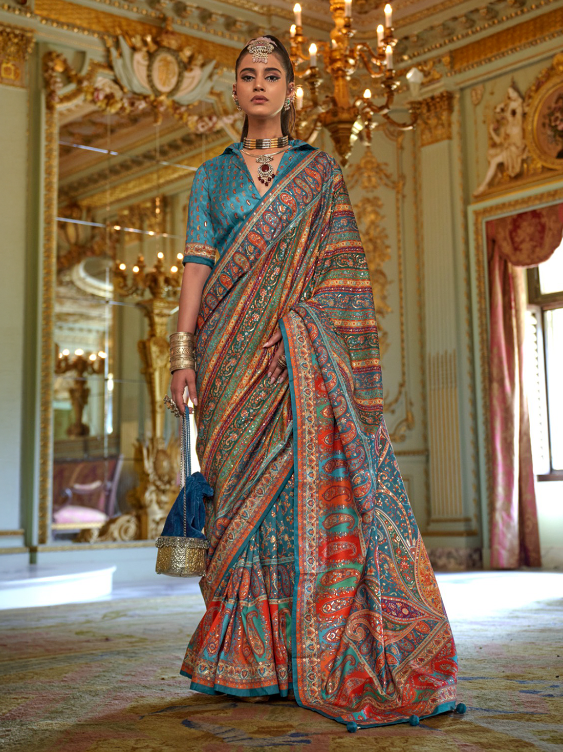 Mahira Silk Printed Saree