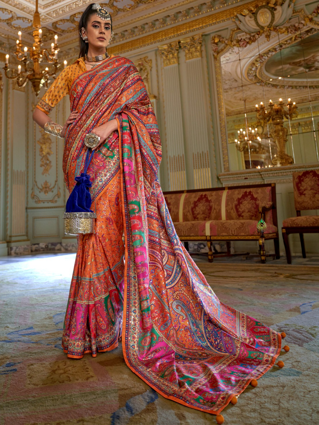 Mahira Silk Printed Saree