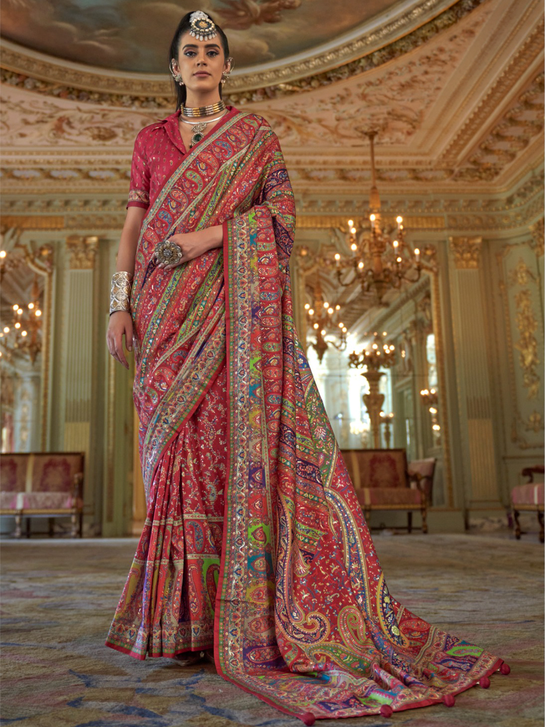 Mahira Silk Printed Saree