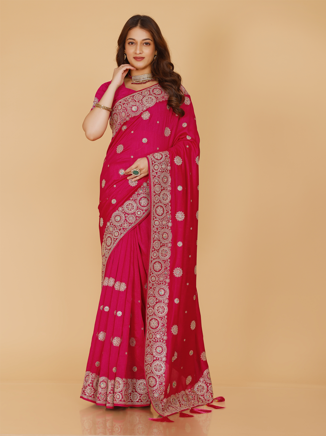 Kashmira Silk Embroidery Saree
