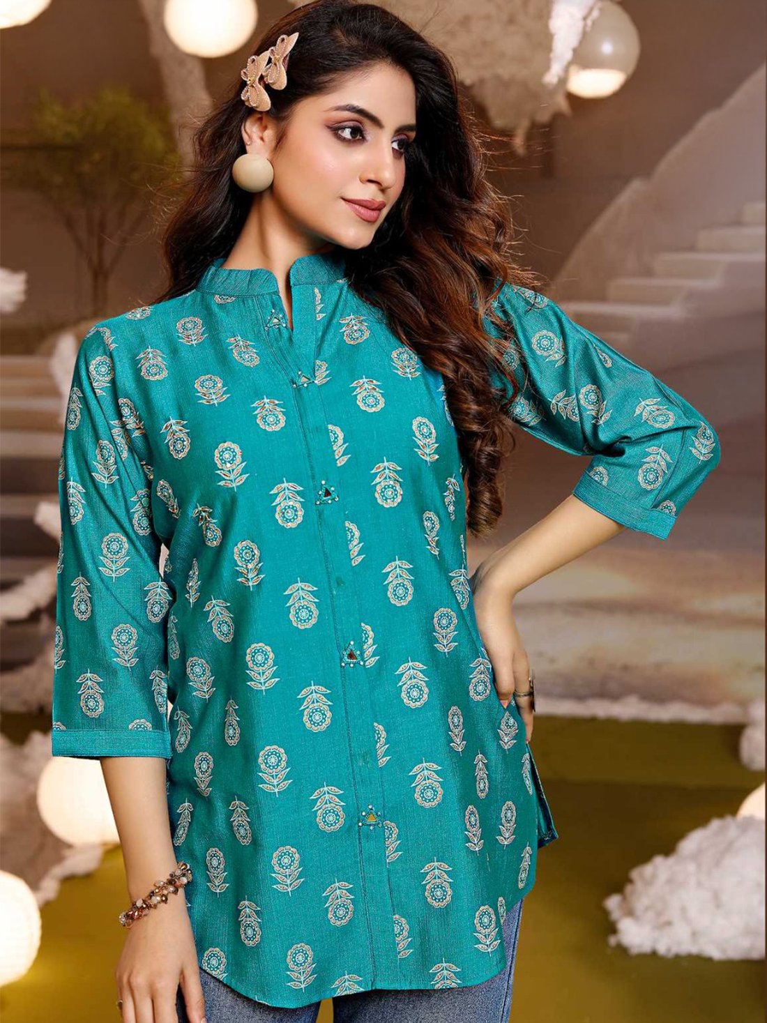 Tanisha Cotton Printed Kurti
