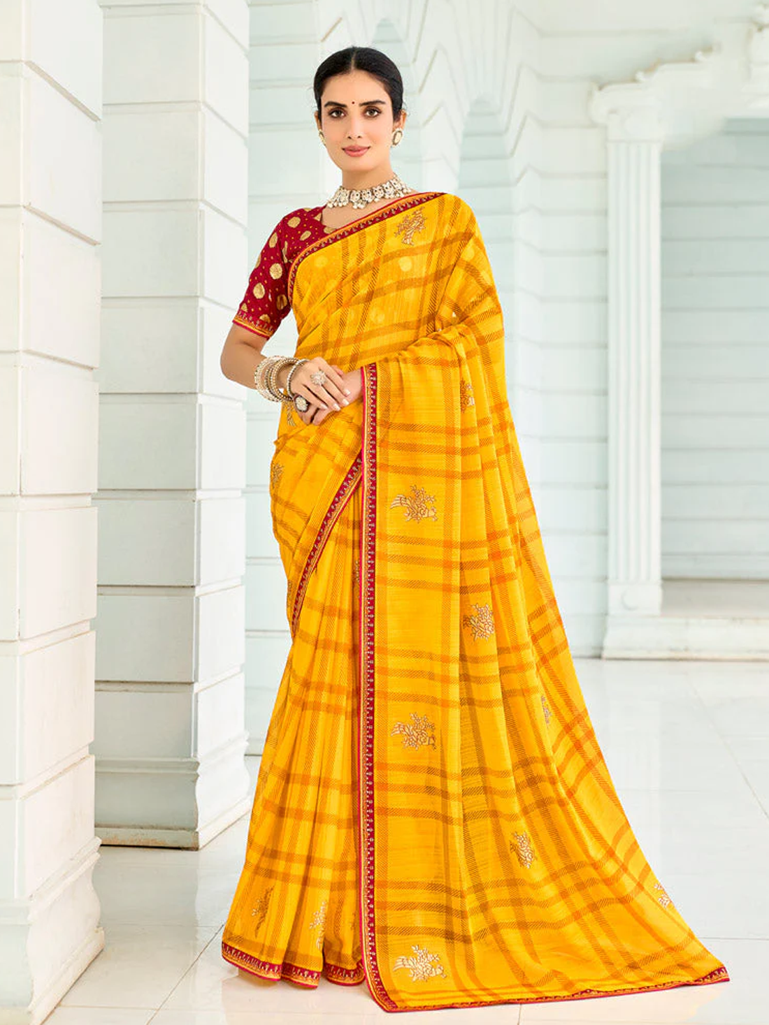 Anika Chiffon Printed Saree