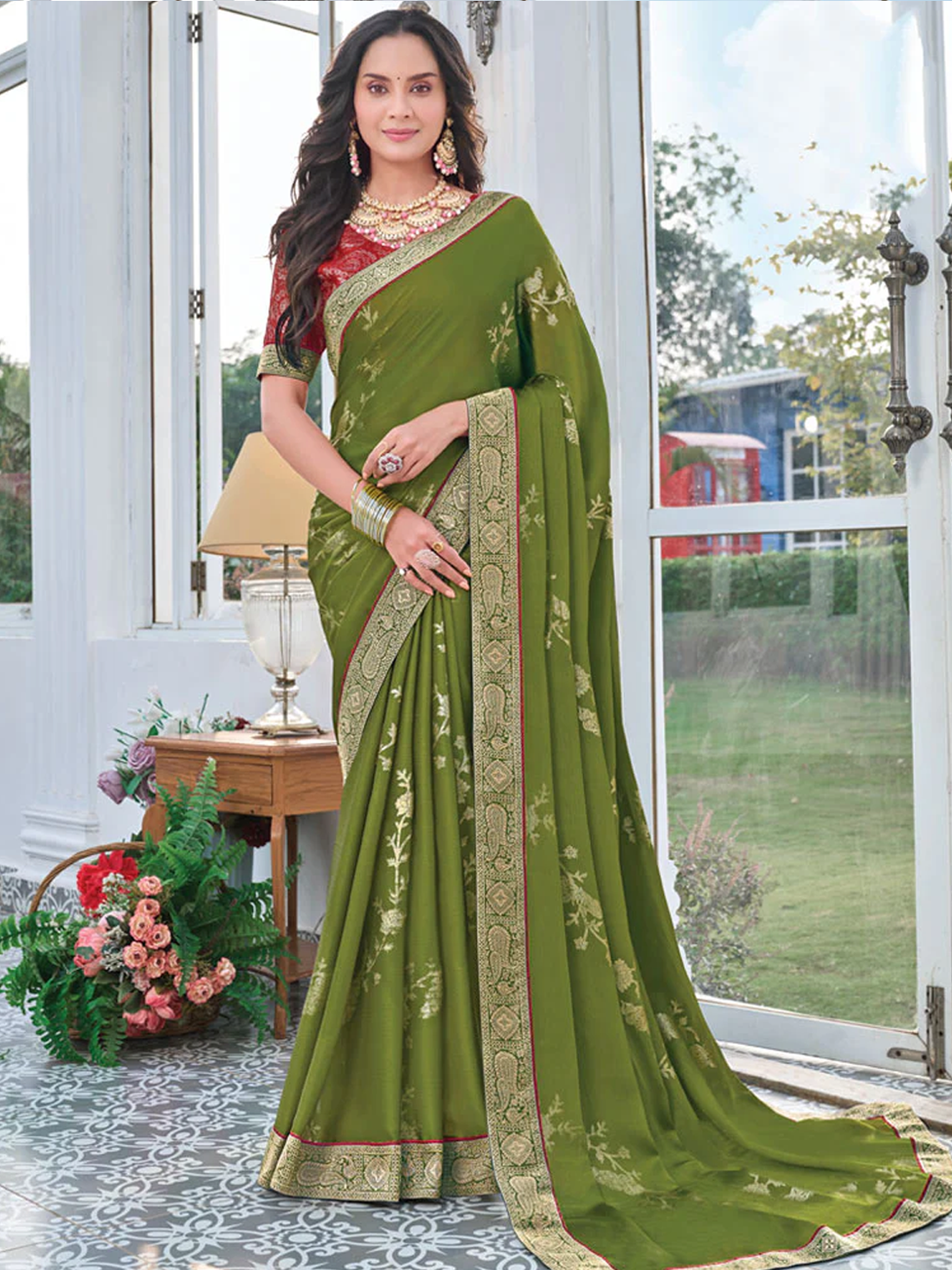 Aarohi Silk Printed Saree
