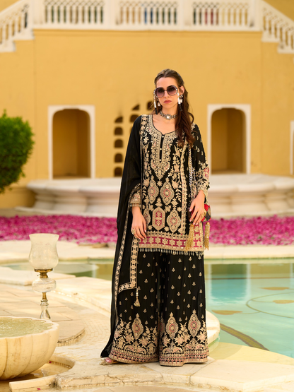Zoya Silk Palazzo Suit