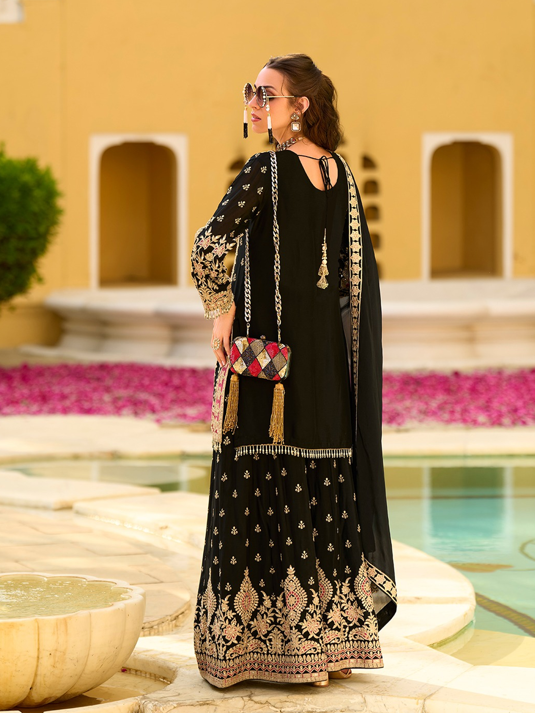Zoya Silk Palazzo Suit