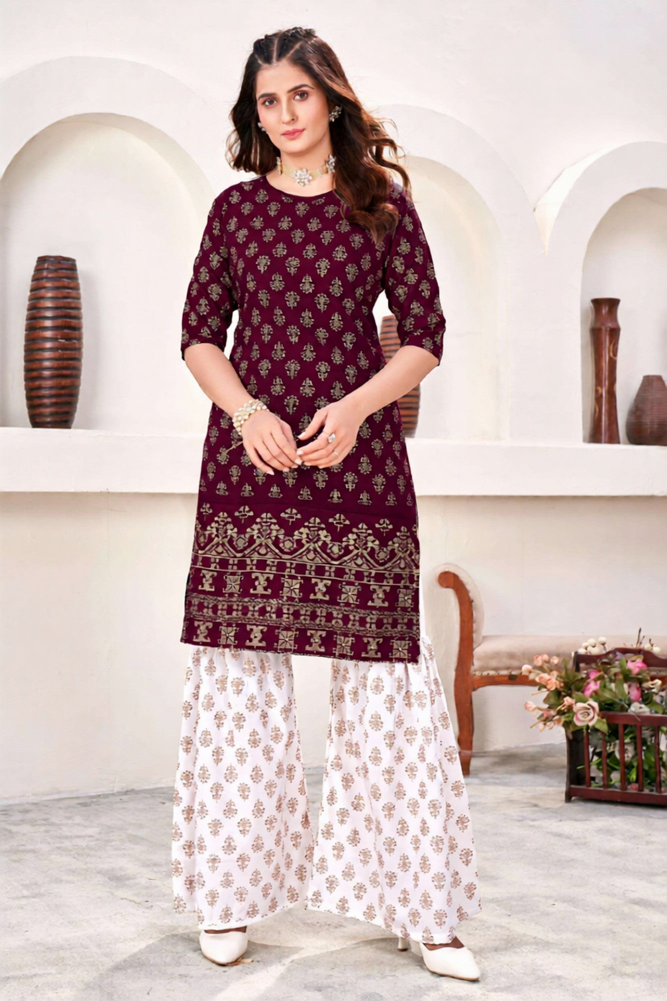 Kamya Kurti With Sharara Pant