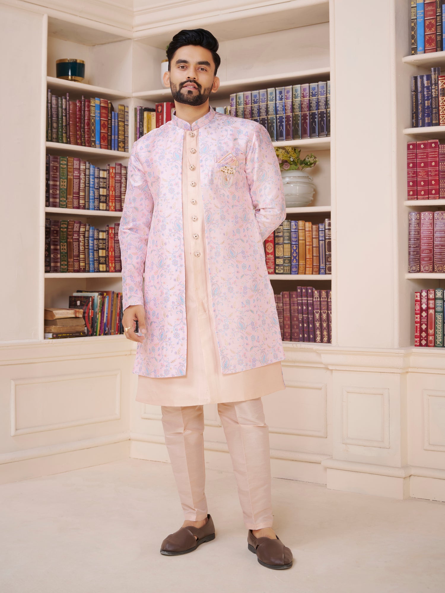 Mens Kurta Set With Jacket