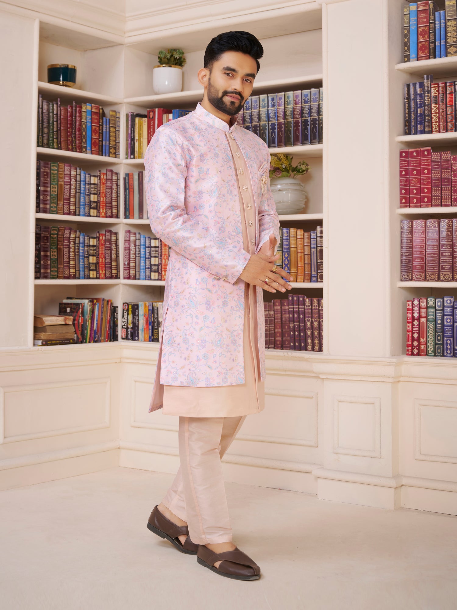 Mens Kurta Set With Jacket