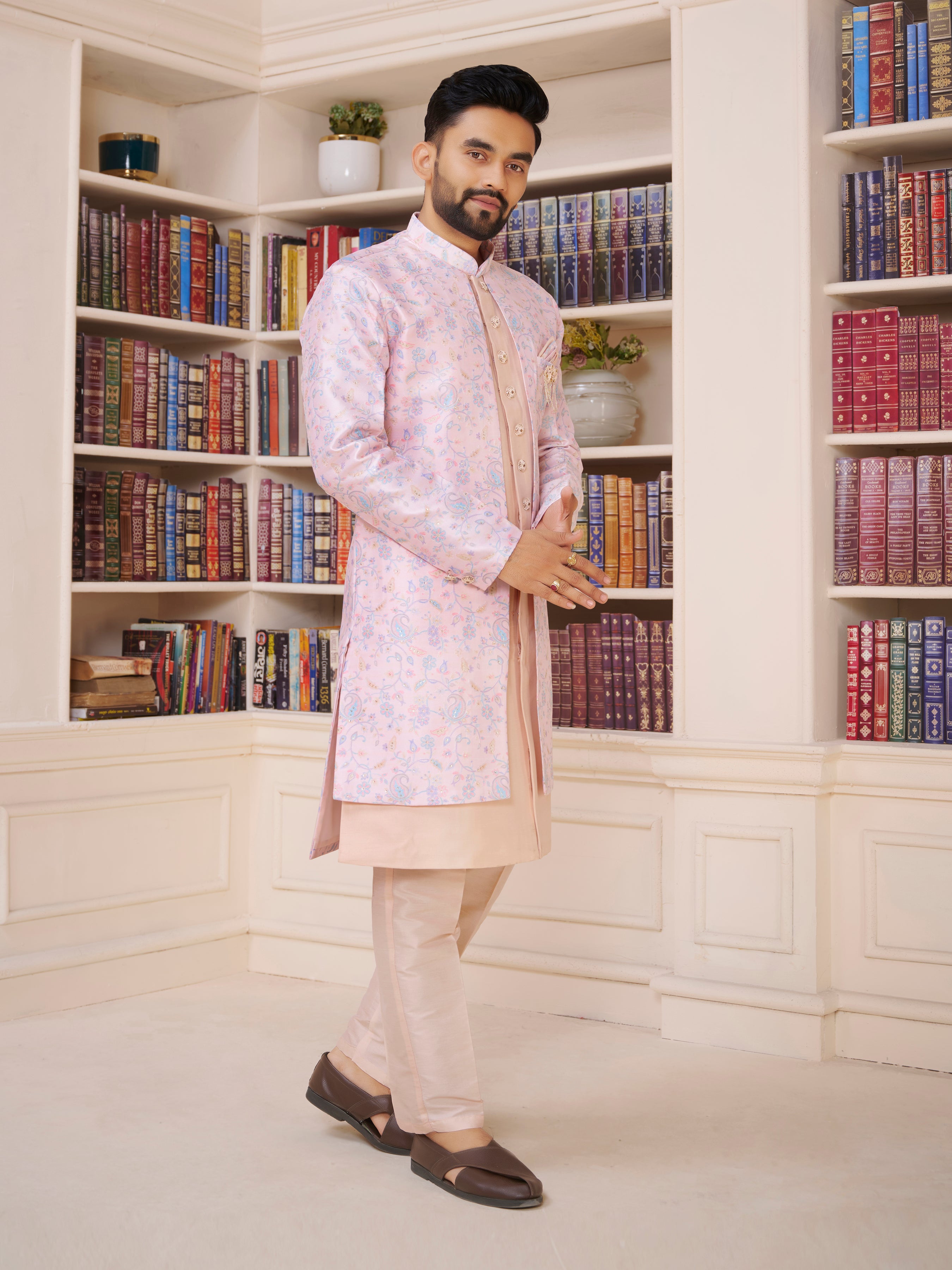 Mens Kurta Set With Jacket