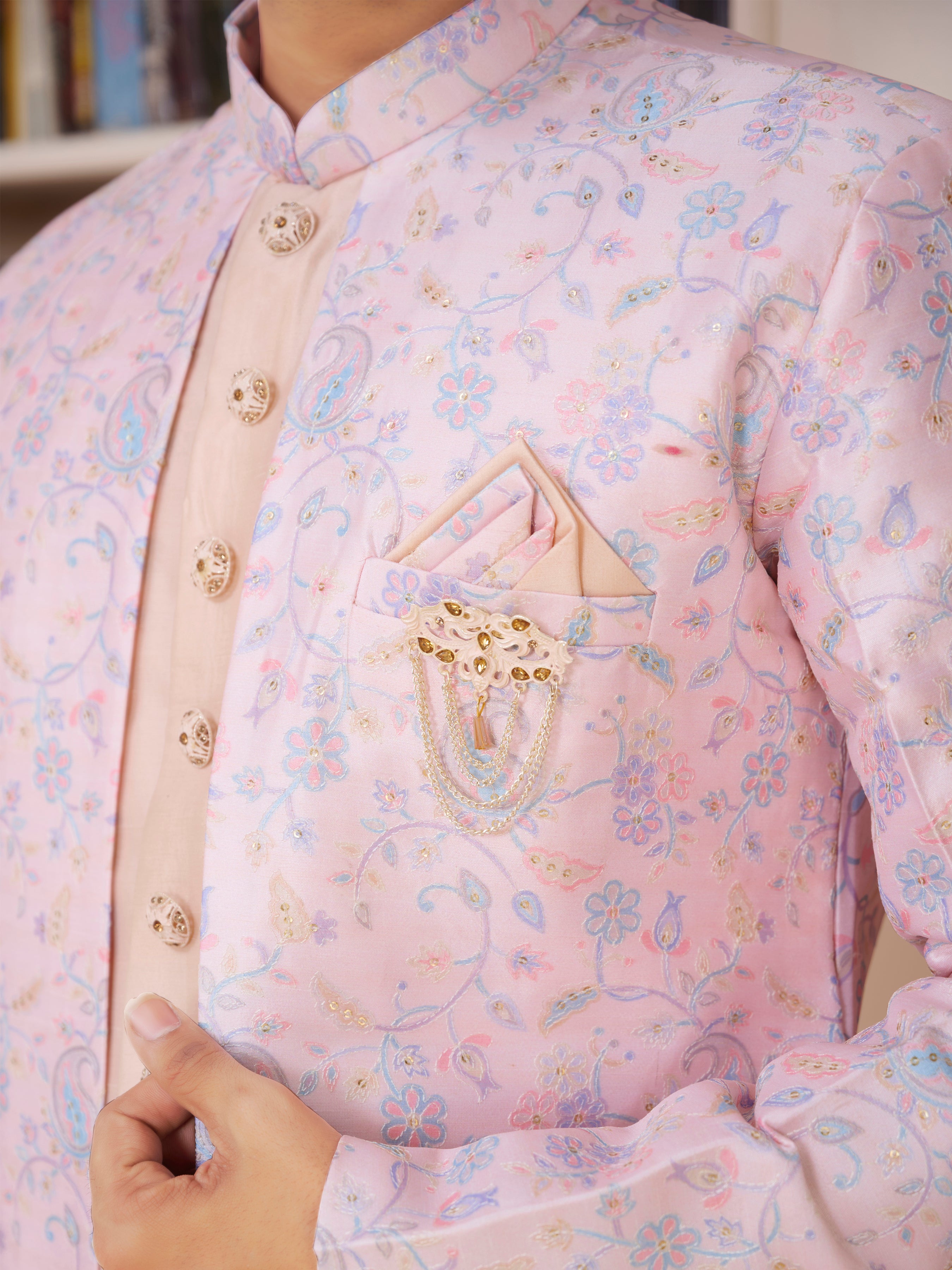 Mens Kurta Set With Jacket