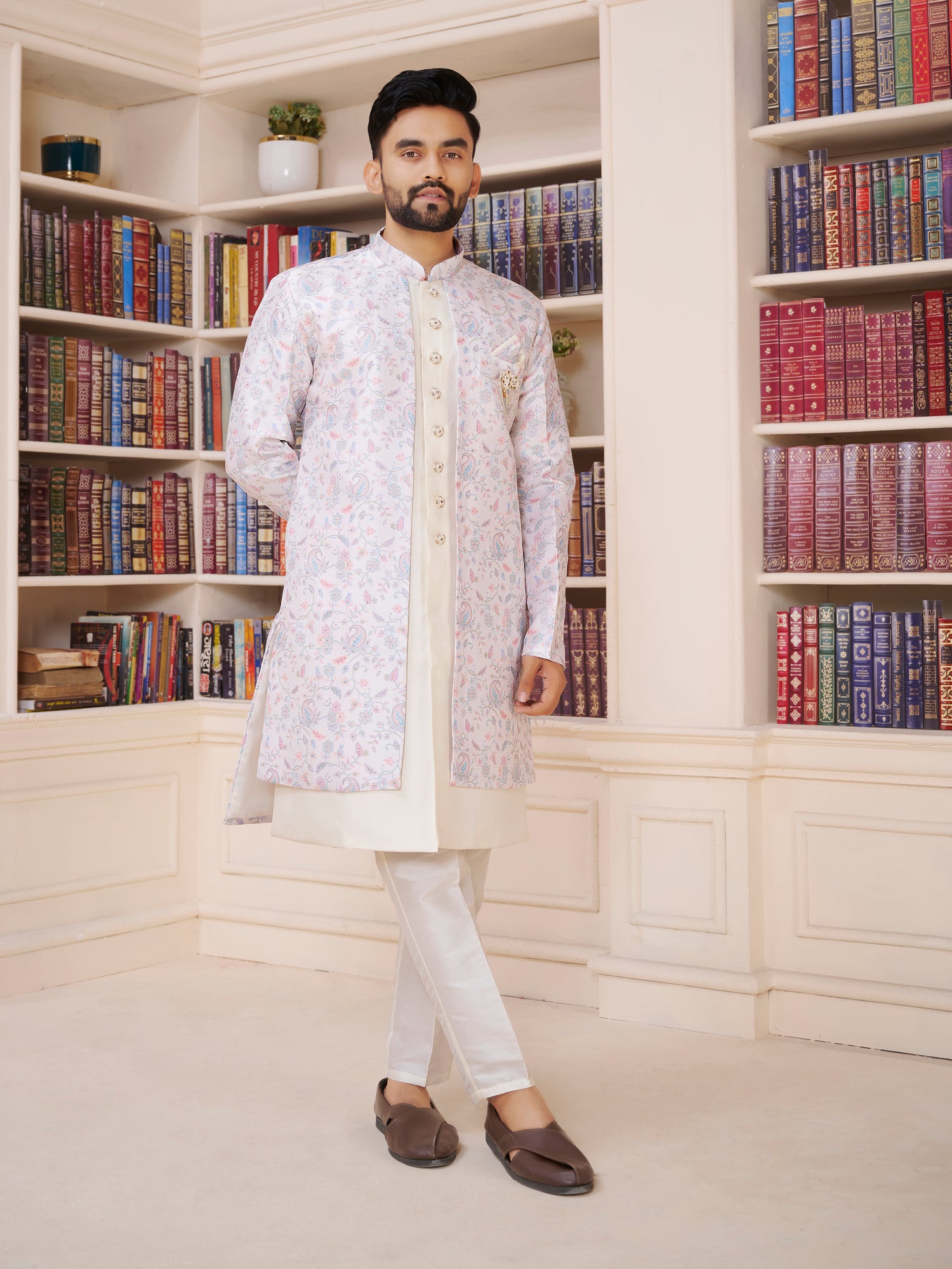Mens Kurta Set With Jacket