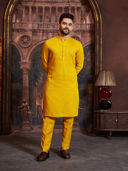 Mens Silk Kurta Set