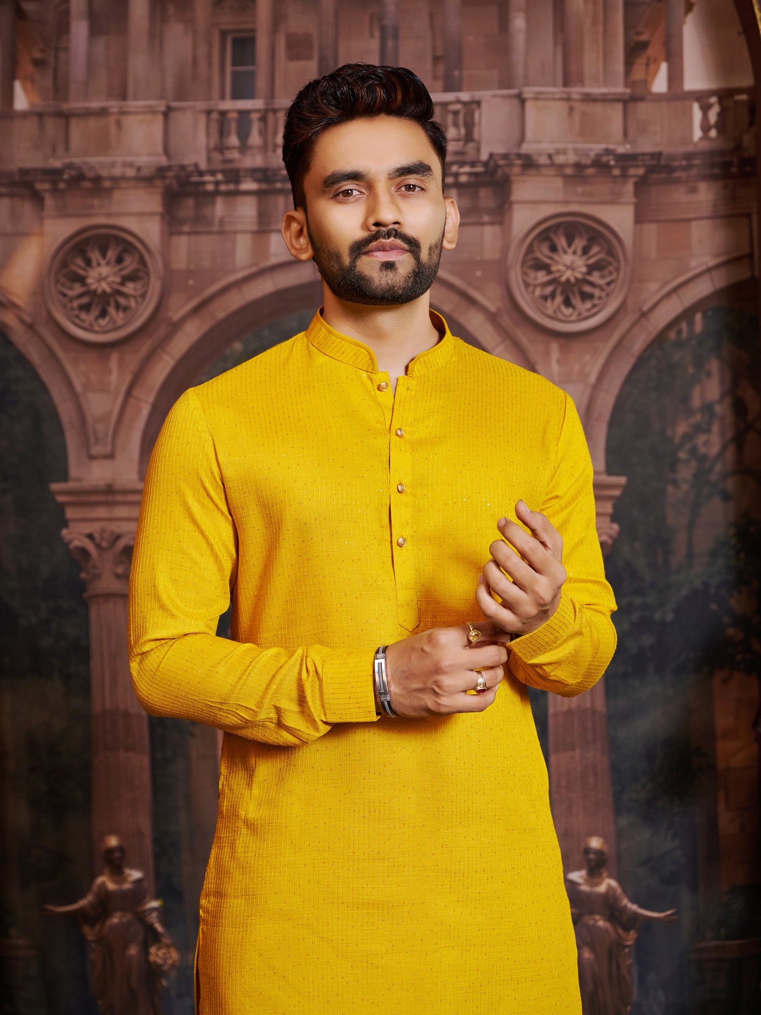 Mens Silk Kurta Set
